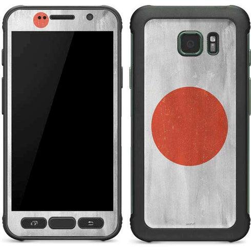 Japanese Flag Distressed Galaxy S7 Active Skin